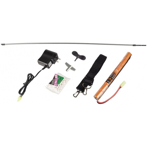 JG Tactical Version Jing Gong AK47 AEG Airsoft Rifle w/ Folding Stock - BLACK