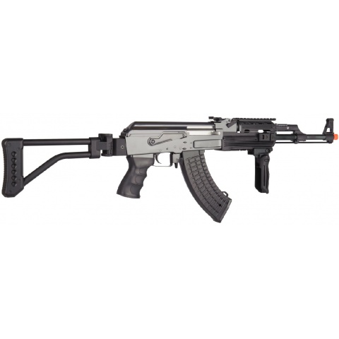 JG Tactical Version Jing Gong AK47 AEG Airsoft Rifle w/ Folding Stock - BLACK