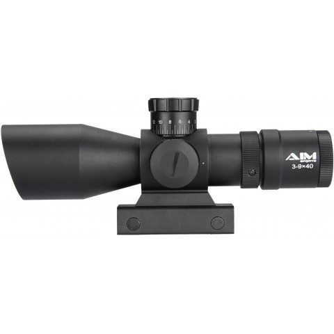 AIM Sports Titan Dual 3-9X40mm Rifle Scope w/ VR2 Reticle - BLACK