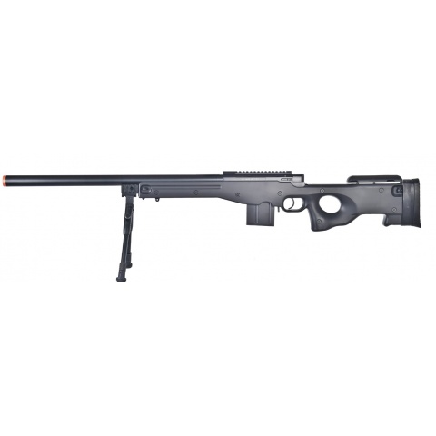 WellFire Airsoft MK96 AWS Bolt Action Sniper Rifle w/ Bipod - BLACK