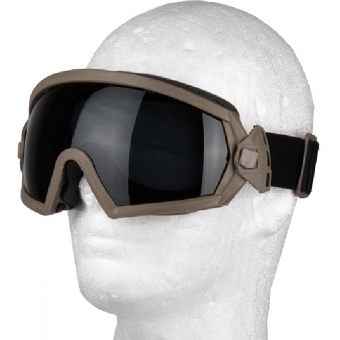 AMA Airsoft 2-Lens Regulate Eye Goggles - DARK EARTH