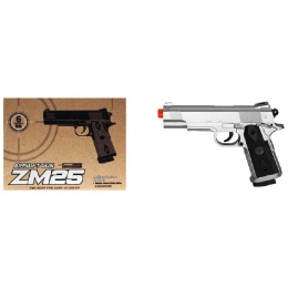 CYMA Metal ZM25S M1911 Spring Pistol - SILVER