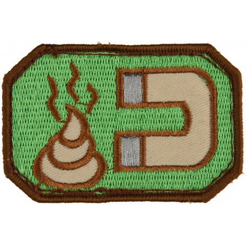 AMA Adhesive Manure Magnet Airsoft Patch - GREEN/TAN