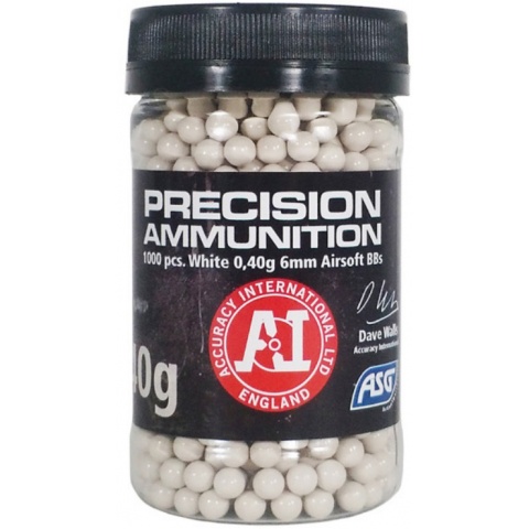 ASG Precision Ammo Heavy 0.40 Gram 6mm Airsoft BBs - WHITE