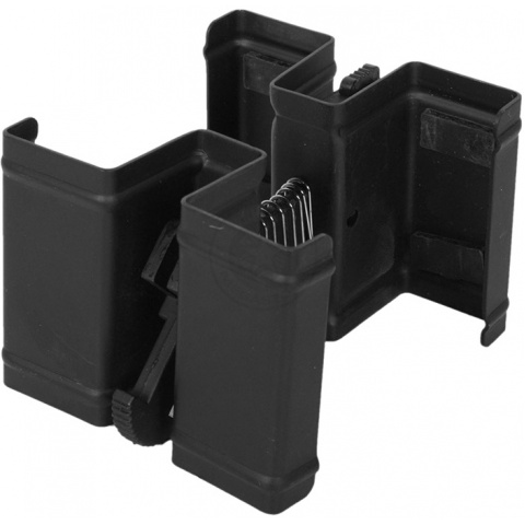 Full Metal Airsoft M4 M16 AK Double Magazine Clamp Adjustable