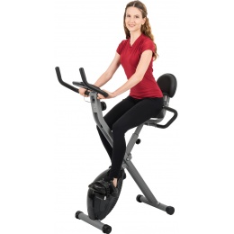 AuWit Top Level Magnetic Exercise Bike with Tension Control (Color: Black)