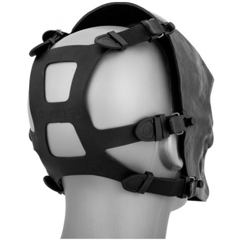 AMA Tactical Villain Skull Mesh Airsoft Face Mask - BLACK