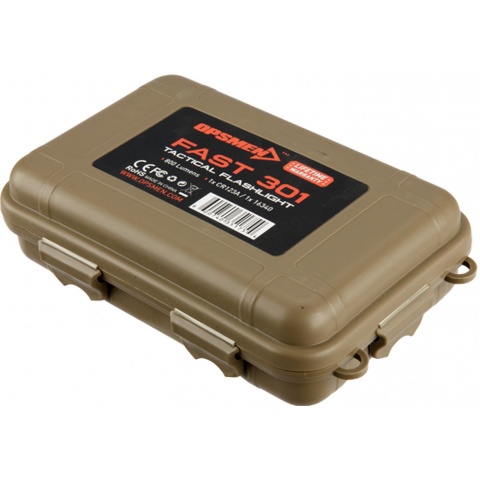 OPSMEN Tactical 800-Lumen Strobe Flashlight - TAN