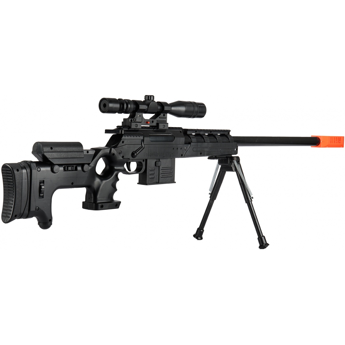 UK Arms P2777 SemiAuto Spring Airsoft Sniper Rifle BLACK Airsoft