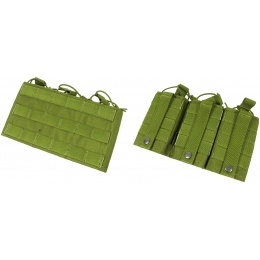 AMA Triple Wedge Cordura Airsoft Magazine MOLLE Pouch - OLIVE DRAB
