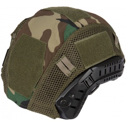 G-Force 1000D Nylon Polyester Bump Helmet Cover - WOODLAND