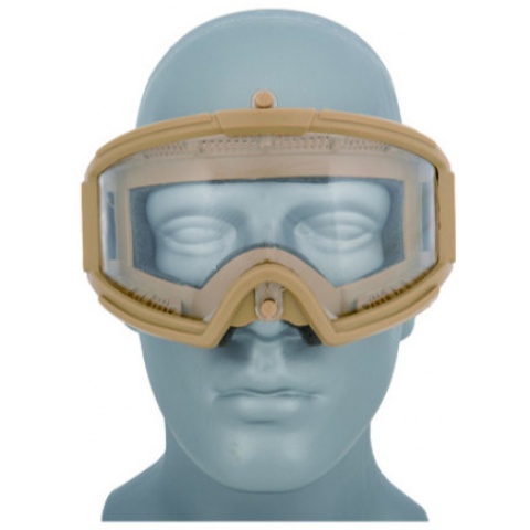 AMA Airsoft Full Seal Tactical Protective Goggles - TAN