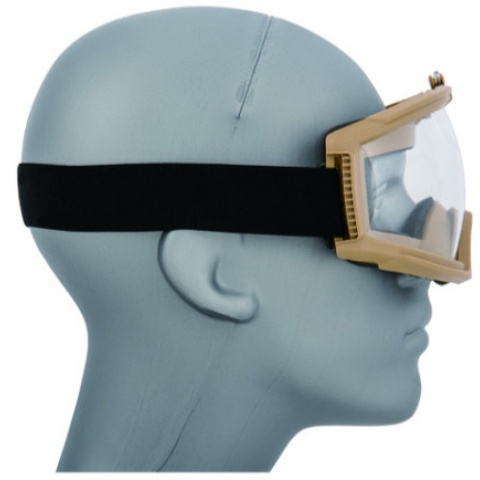 AMA Airsoft Full Seal Tactical Protective Goggles - TAN