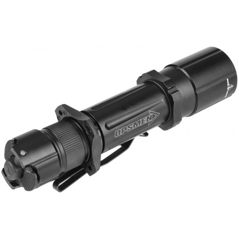 OPSMEN Tactical 1000-Lumen Strobe Flashlight - BLACK