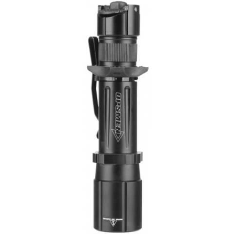 OPSMEN Tactical 1000-Lumen Strobe Flashlight - BLACK