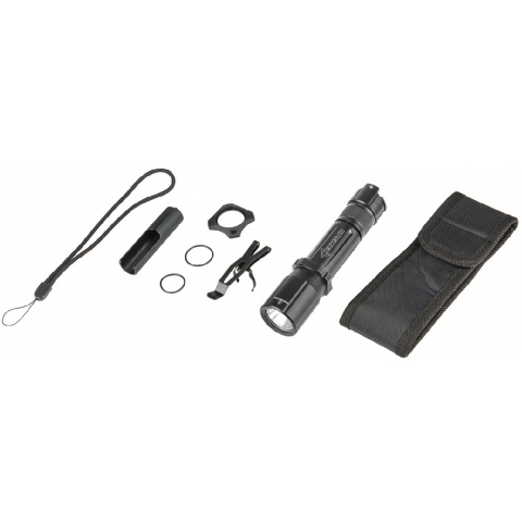 OPSMEN Tactical 1000-Lumen Strobe Flashlight - BLACK