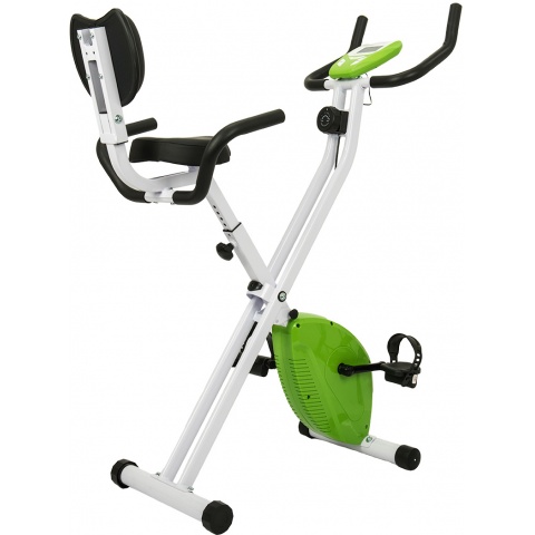 AuWit Top Level Magnetic Exercise Bike w/ Tension Control (Color: Green)