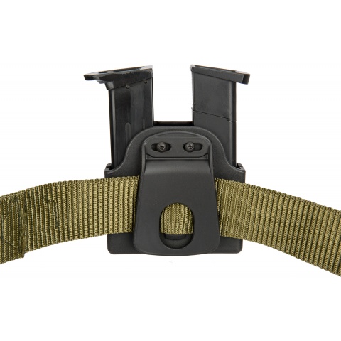 AMA Tactical Double Pistol Magazine Belt Holster - BLACK