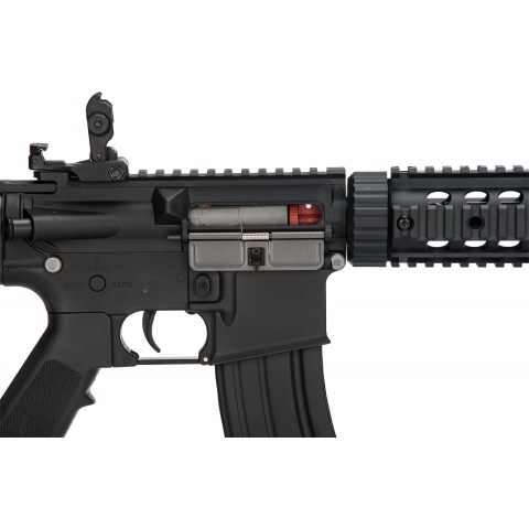 Lancer Tactical Low FPS Gen 2 M4 SD Carbine Airsoft AEG Rifle with Mock Suppressor (Color: Black)