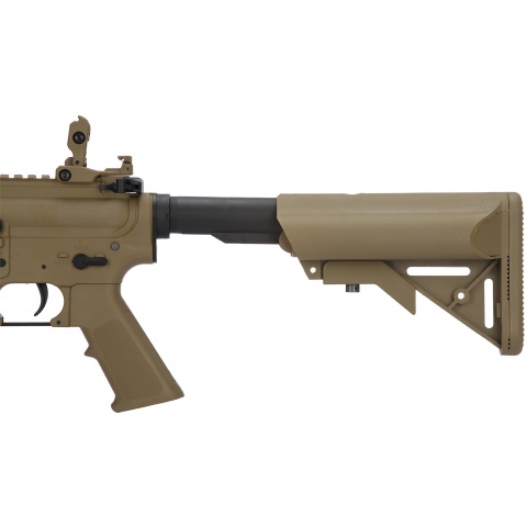 Lancer Tactical Low FPS Gen 2 M4 SD Carbine Airsoft AEG Rifle with Mock Suppressor (Color: Tan)