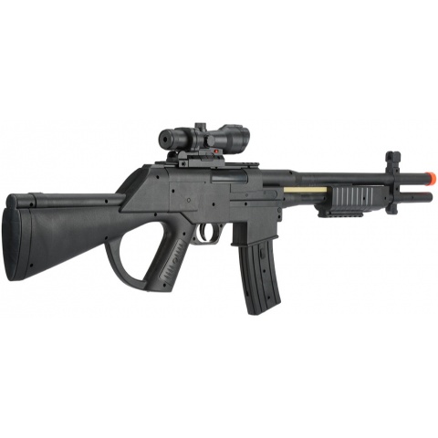 UK Arms Spring Pump-Action Airsoft Shotgun w/ Red Dot Sight - BLACK