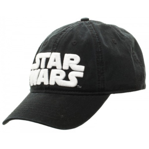 BioWorld Star Wars Logo Adjustable Strapback Cap - BLACK