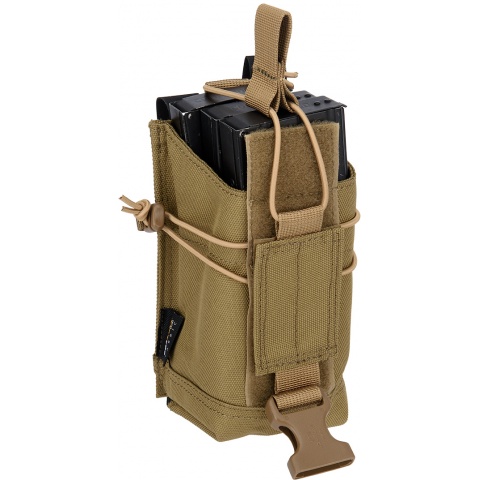 Code 11 Tactical Cordura Polyester Triple Magazine Pouch - KHAKI