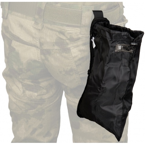 Code 11 Cordura Polyester Pull Out Dump Pouch - BLACK