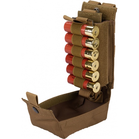 Code 11 Tactical 12 gauge/M4 Cordura Magazine Pouch - KHAKI