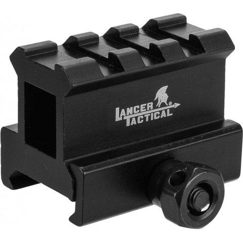 Lancer Tactical 2-Slot MED-Profile Airsoft Riser Mount - BLACK