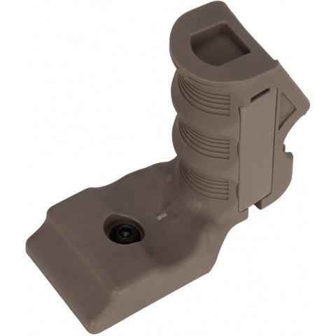 Lancer Tactical Airsoft Impact Keymod Foregrip w/ Storage - DARK EARTH