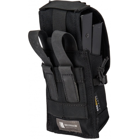 Code 11 Tactical Cordura Polyester Double Magazine Pouch - BLACK