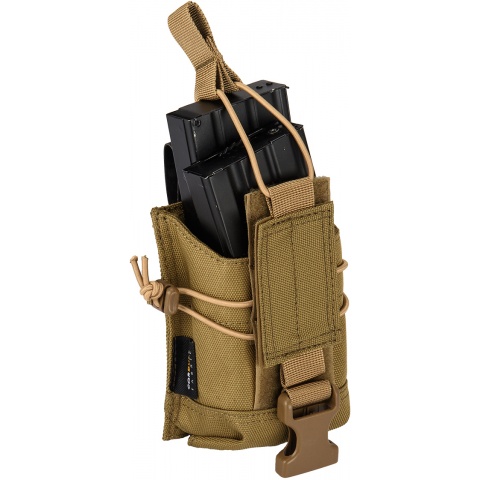 Code 11 Tactical Cordura Polyester Double Magazine Pouch - COYOTE