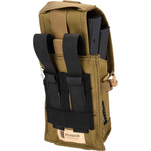 Code 11 Tactical Cordura Polyester Double Magazine Pouch - COYOTE
