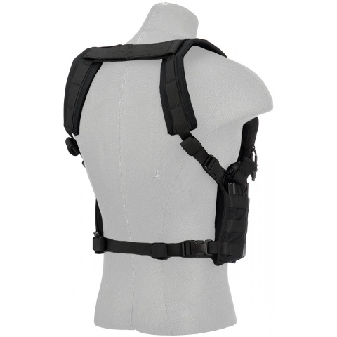 Code 11 Tactical MOLLE Cordura Navigator Chest Rig - BLACK