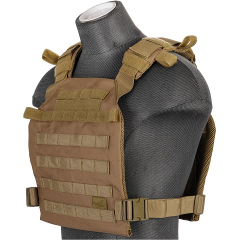 Lancer Tactical Nylon QR Lightweight Tactical Vest (Khaki)
