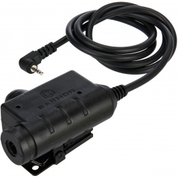 Earmor Tactical PTT Adapter - Topcom Version - BLACK
