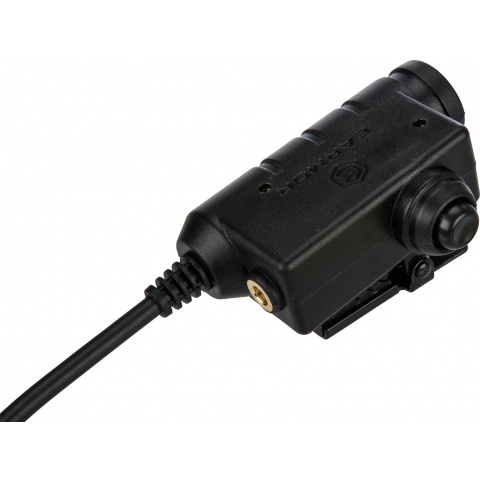 Earmor Tactical PTT Adapter - Topcom Version - BLACK