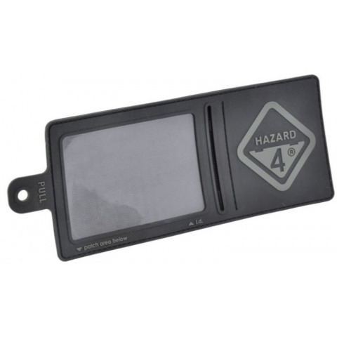 Hazard 4 Rubber 3-D Backed ID-Window-Patch w/ H4 Logo - BLACK