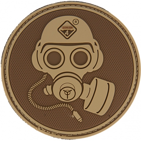 Hazard 4 TPR Special Forces Gas Mask Morale Patch  - COYOTE BROWN