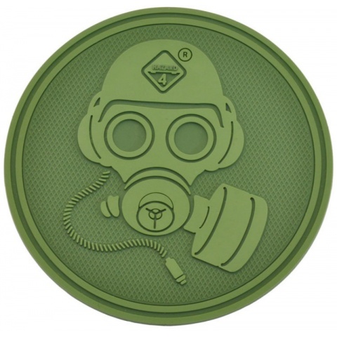 Hazard 4 TPR Special Forces Gas Mask Morale Patch - OD GREEN