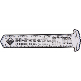 Hazard 4 Rubber MOLLE Cheatstick #1 Rulers & Morse Code - CLEAR