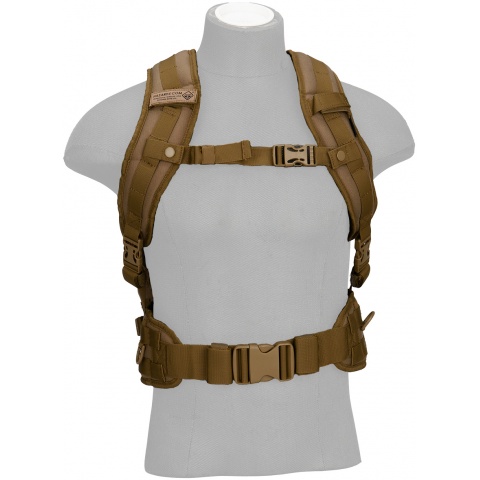 Hazard 4 Front and Rear Slim Organizer Officer Pack - COYOTE