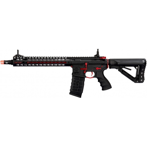 G&G Combat Machine CM16 SRXL M4 Airsoft AEG Rifle - BLACK/RED