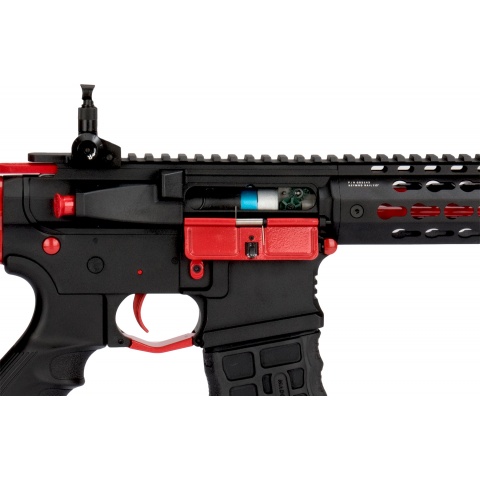 G&G Combat Machine CM16 SRXL M4 Airsoft AEG Rifle - BLACK/RED