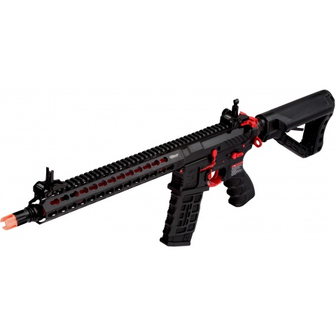 G&G Combat Machine CM16 SRXL M4 Airsoft AEG Rifle - BLACK/RED