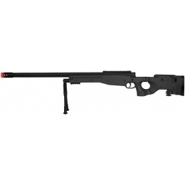 UK Arms Bolt Spring Airsoft Sniper Rifle w/ Folding Stock - BLACK