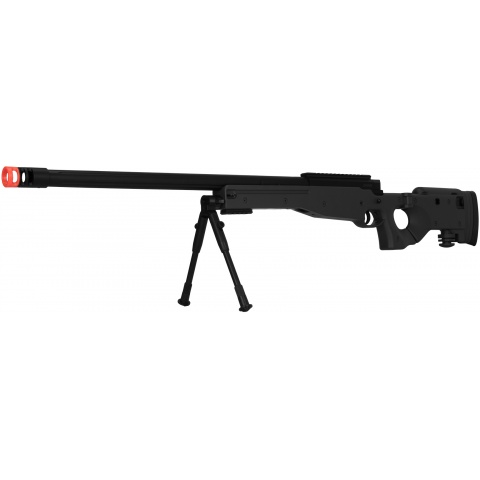 UK Arms Bolt Spring Airsoft Sniper Rifle w/ Folding Stock - BLACK