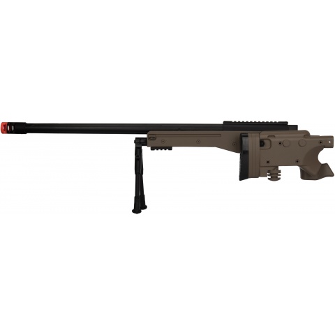 UK Arms Bolt Spring Airsoft Sniper Rifle w/ Folding Stock - TAN