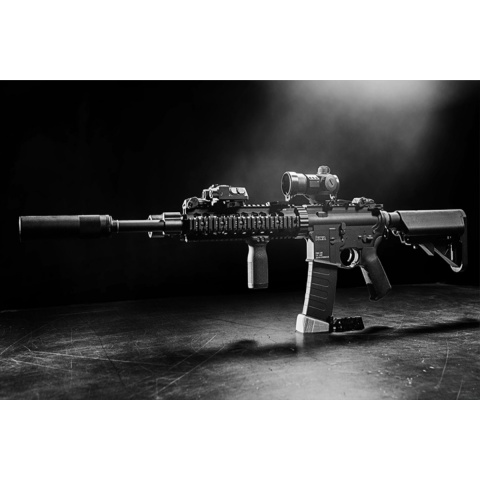 KWA RM4 SR10 AEG Airsoft Rifle w/ 2GX 9mm Gearbox  - BLACK